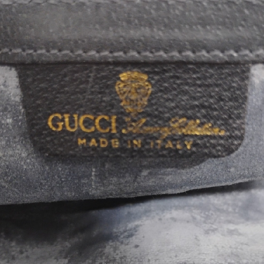SALE! Authentic Gucci GG Supreme Sherry Line Leather Vtg Clutch Bag - Picture 13 of 16
